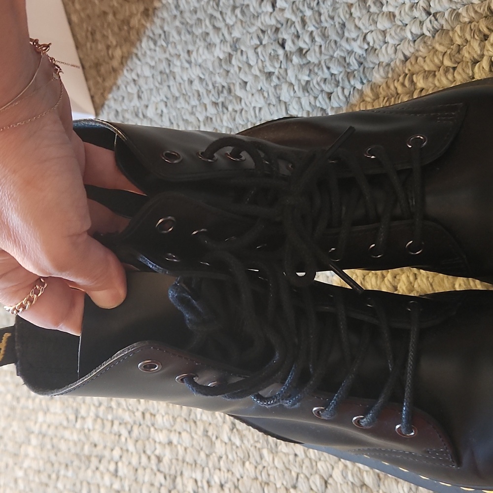 Dr. Martens Black Combat Boots - Picture 5 of 9